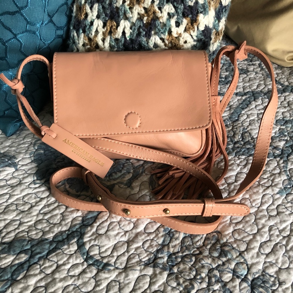American Eagle Leather Crossbody Made in Italy
